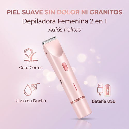 Rasuradora Femenina Adiós Pelitos - Piel suave, sin jalones